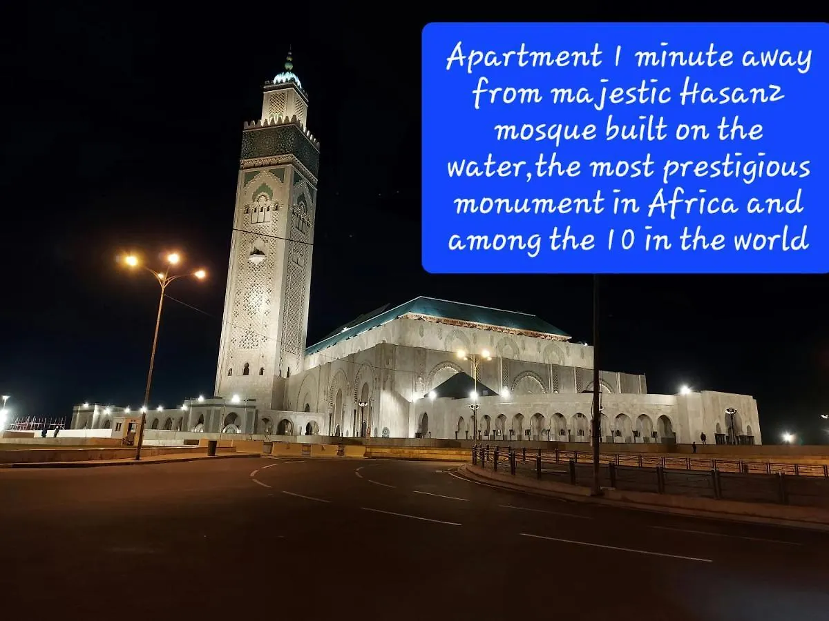 Luxury Downtown Apartment Of 80M2 In Front Of Hassan 2 Mosque And Sea From Family , Pour Famille , Interdit Couples Araabic Non Marie, Forbidden Unmarried Araabic Couples Basement Car Park Casablanca 0*,  Marokko