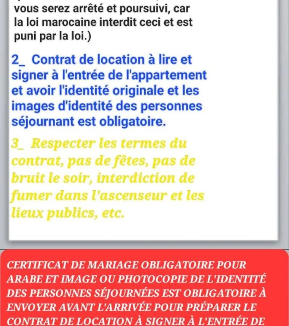 Luxury Downtown Apartment Of 80M2 In Front Of Hassan 2 Mosque And Sea From Family , Pour Famille , Interdit Couples Araabic Non Marie, Forbidden Unmarried Araabic Couples Basement Car Park Casablanca